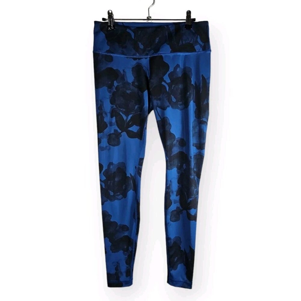 Lululemon Size 8 Speed Tight II 28" Inseam Blue Floral Rose Luxtreme Leggings